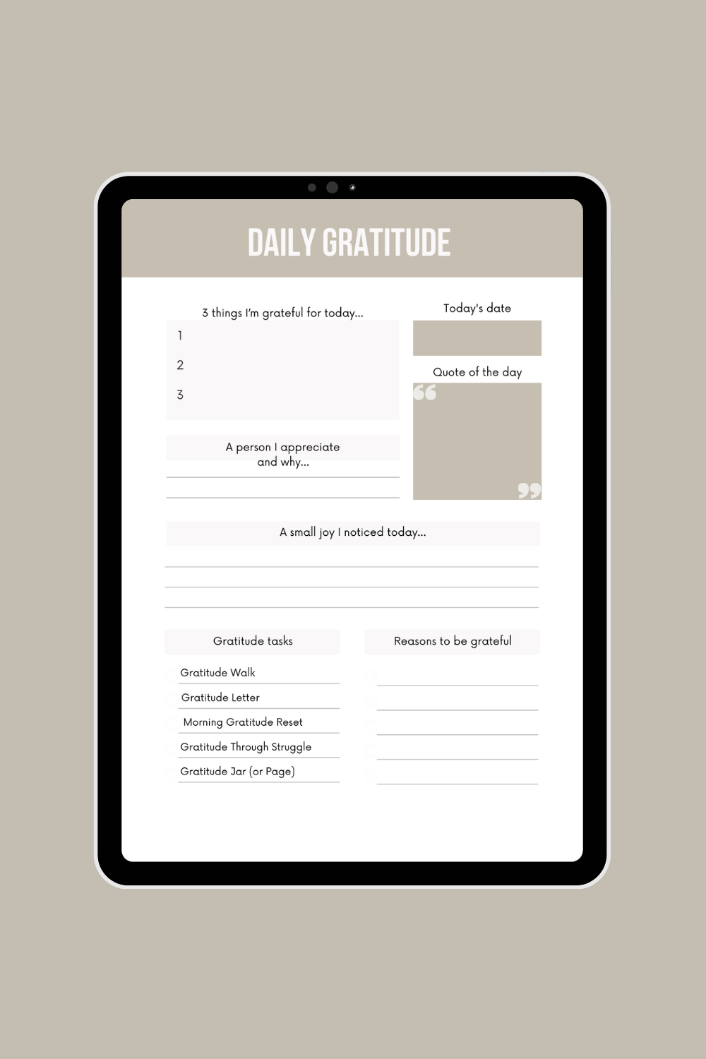 The Clarity & Healing Gratitude Journal